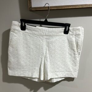 Banana Republic High Waist White Shorts